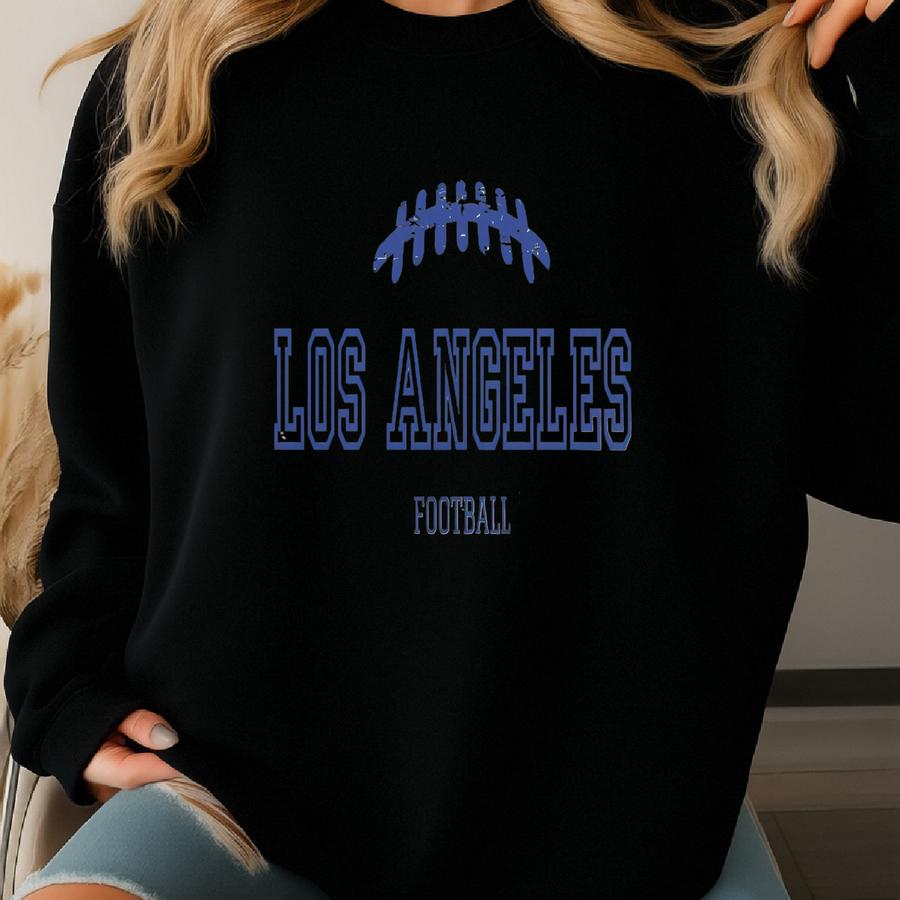 Los Angeles Vintage Football Sweatshirt, La Retro 90s Style Crewneck, Rams Cute Oversized Shirt, Rams Fan Gift, La Game Day Tee, La Tshirt Sweatshirt
