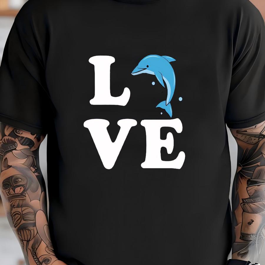Love Dolphin Shirt, Dolphin Shirt, Funny Dolphin Tshirt, Dolphin Lover Gift, Aquarium Shirt, Dolphin Mom Shirt, Dolphin Save, Dolphin Kids T-shirt
