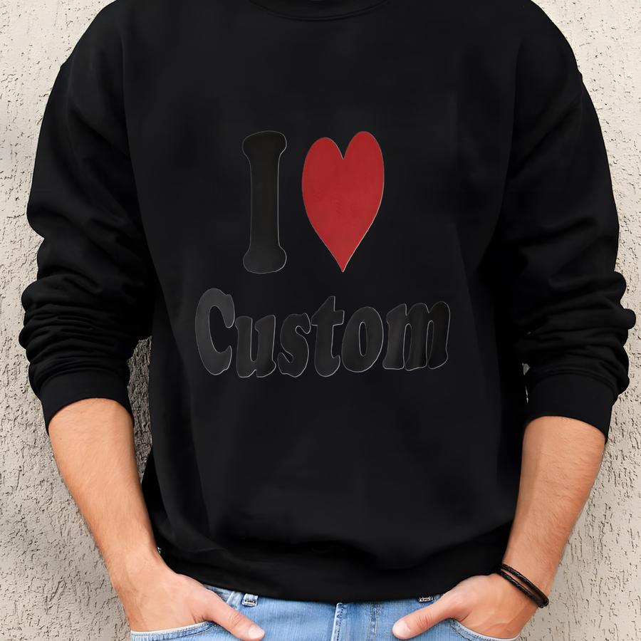 Custom Women's Fitted Tee: Personalized Text Shirt Sweatshirt