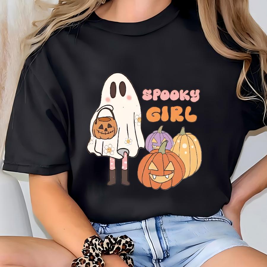 Spooky Season Trick Or Treat Cotton Tee T-shirt