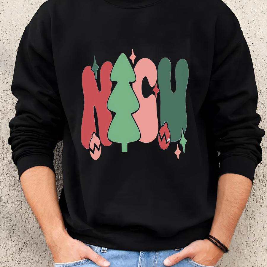 Nicu Christmas Svg | Nicu Christmas Png Christmas Nicu Svg Merry Christmas Nicu Png Holiday Nicu Nurse Svg Jolly Nicu Nurse Png Sublimation Sweatshirt