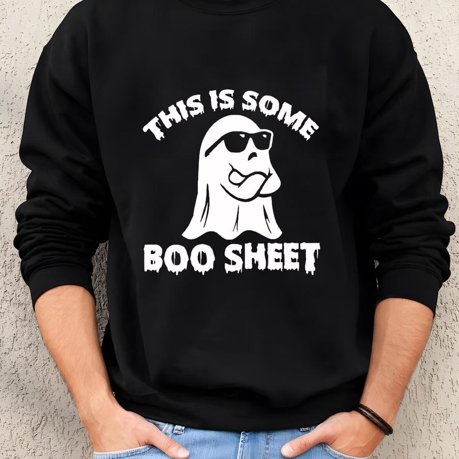 This Is Some Boo Sheet Shirt, Halloween Ghost Shirt, Halloween Sweat, Spooky Boo Shirt, Funny Halloween Shirt, Spooky Vibes Tee, Ghost Shirt Sweatshirt