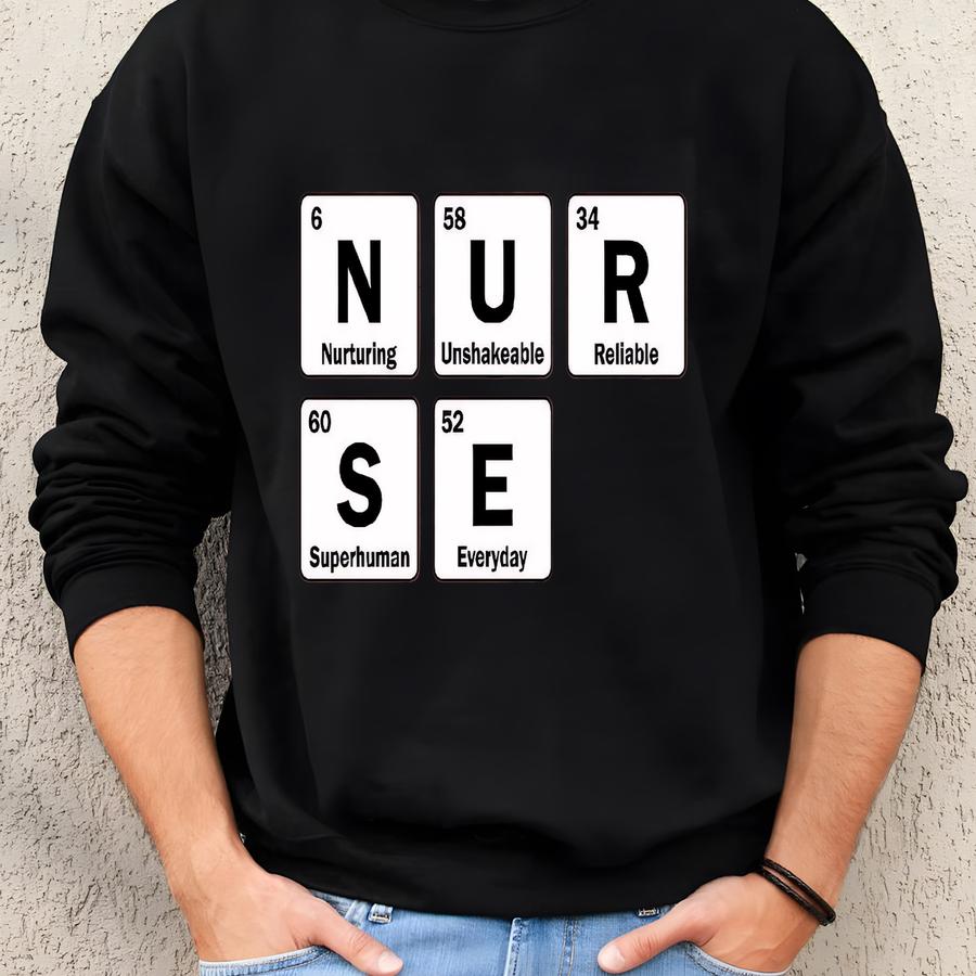 Nurse Shirt, Periodic Table Nurse Shirt, Gift For Nurse, Nurse Shirt Gifts, Nursing Grad Gift, Funny Nurse, Nursing Shirts, Nursing School Sweatshirt