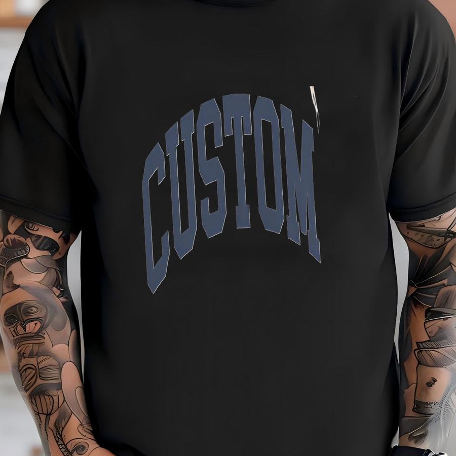 Custom ® Long Sve Hoodie | Add Any Name, Location Or Saying | Vintage Aesthetic Style | Custom Minimalist Unisex Crewneck T-shirt