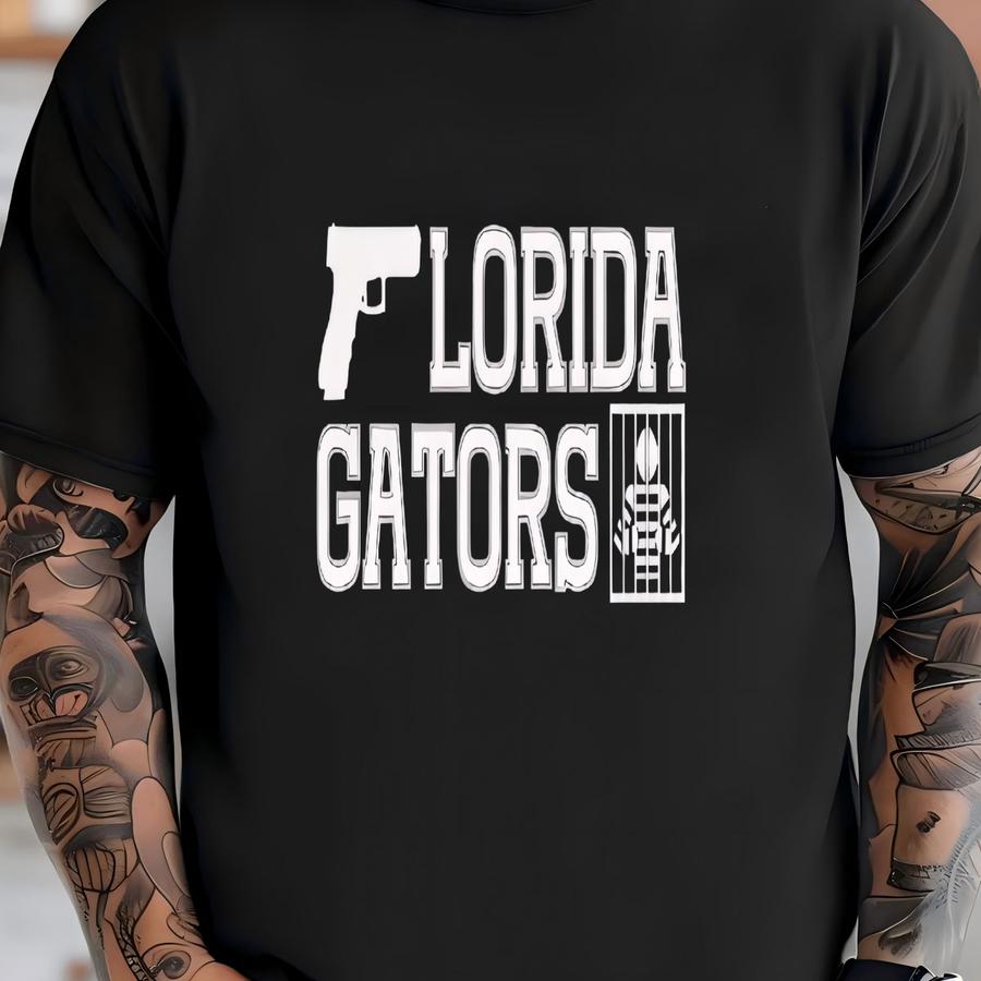 Gators Pistol/inmate Logo - Unisex Short Sve Hoodie T-shirt