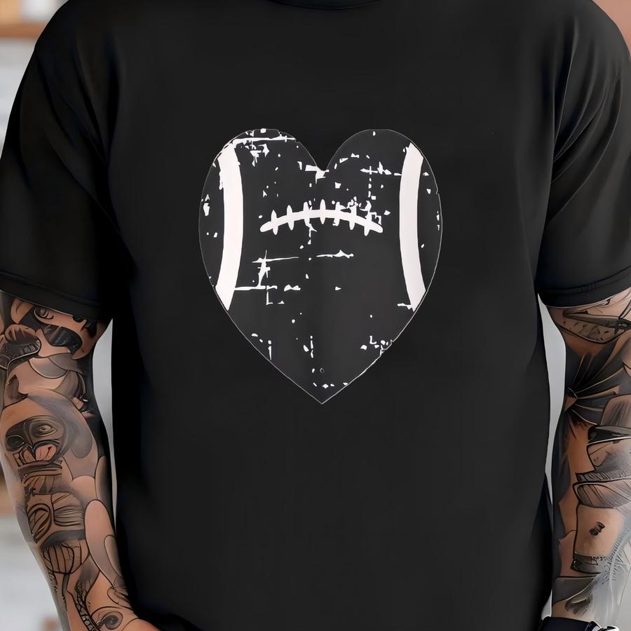 Football Heart - Unisex Heavy Blend™ Crewneck Sweatshirt For Football Fans, Sports Shirt, For Him, For Her T-shirt