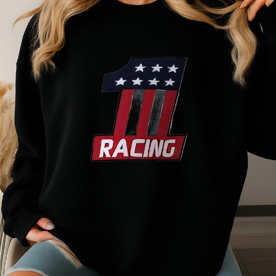 Vintage 90s No. 1 Racing Sweatshirt Racing Crewneck Racing Pullover Racing Jumper Racing Sweater Printed Logo White Color Men’s M Sweatshirt