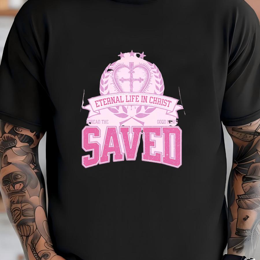 Christian Shirt, Retro Worship Shirt, Faith Based Shirt, Christian Streetwear, Saved By Grace Shirt, Jesus Clothes T-shirt