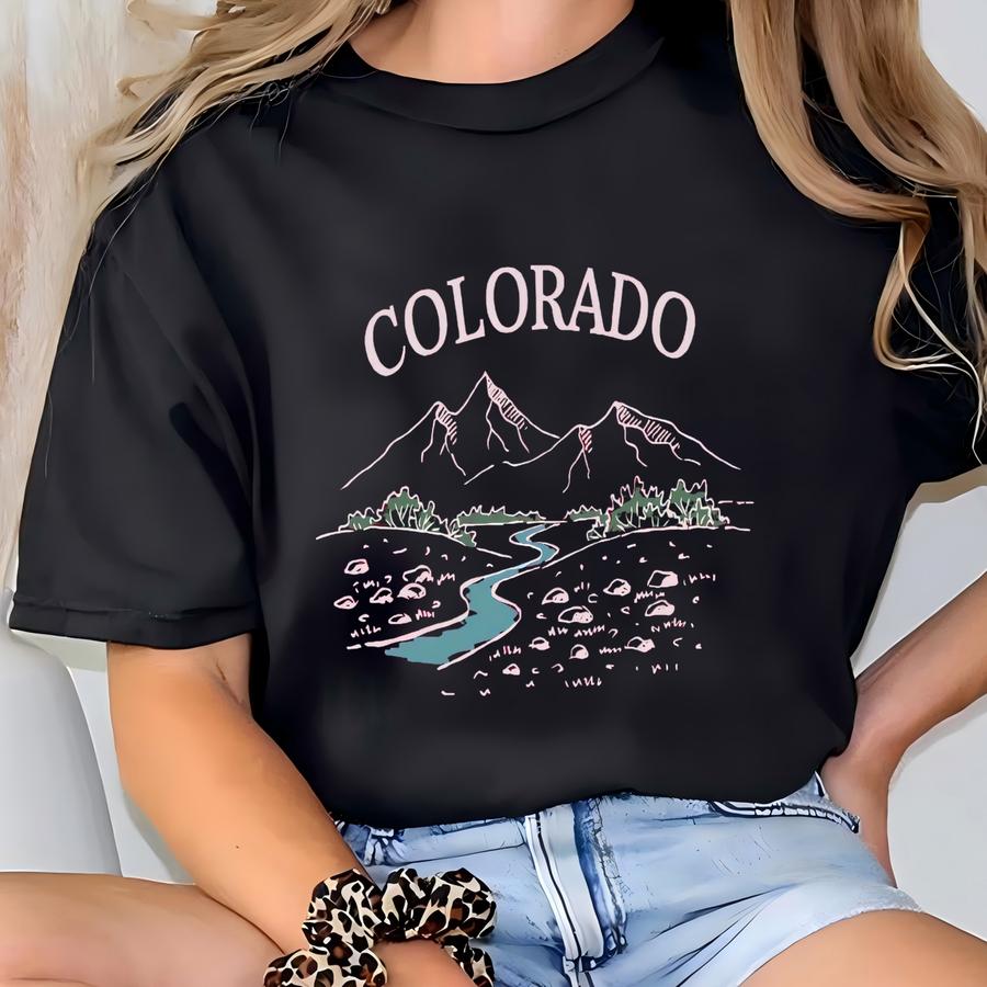 Colorado Sweatshirt, Colorado Mountain Sweatshirt, National Park Sweatshirt, Hiking Sweatshirt, Colorado Lover Gift, Colorado Hoodie T-shirt