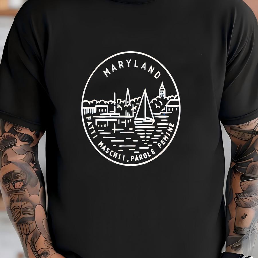 Maryland Travel Shirt: State Souvenir Tee T-shirt