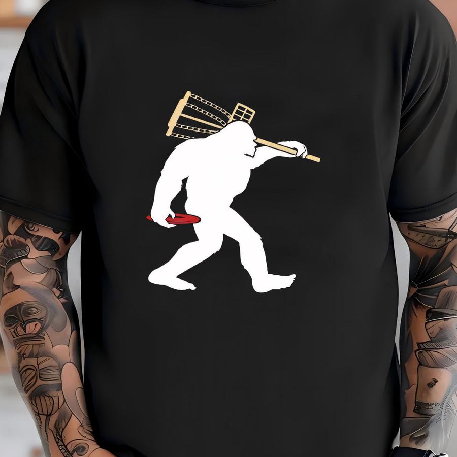 Bigfoot Disc Golf Hoodie, Sasquatch Frolf Hoodie, Womens Tees, Long Sve, Kids Tee, Toddler Shirt, Sweatshirt, Tank Top T-shirt