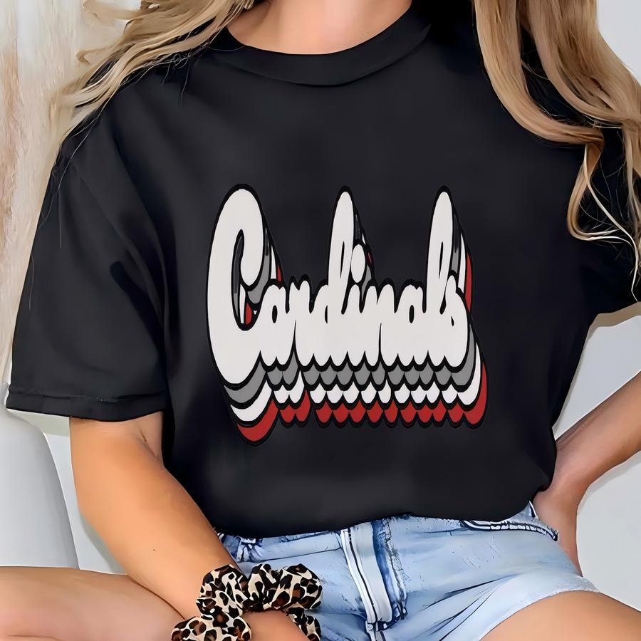 Cardinals Sweatshirt, Retro Baseball Crewneck, St Louis Baseball Gift, Arizona Football Sweater, Cardinal Graphic Crew Neck, Christmas Gift T-shirt