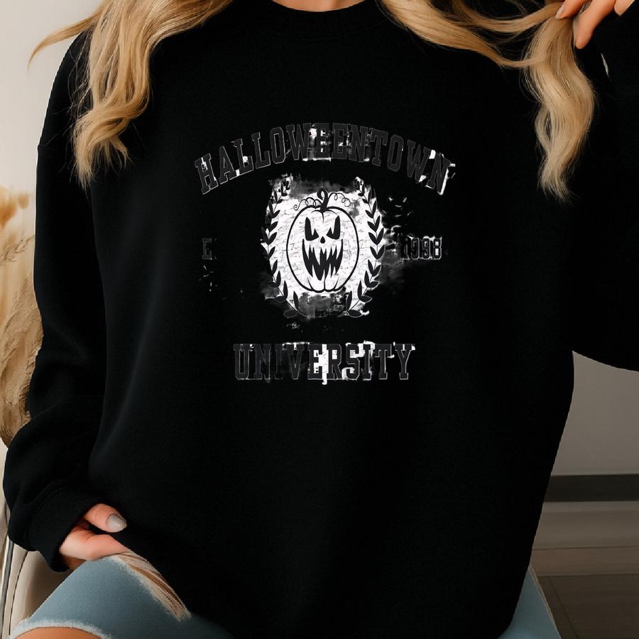 University Sweatshirt, Cute Vintage Halloween Sweater, Shirt, Spooky Season Tee, Halloween Sweatshirt Sweatshirt