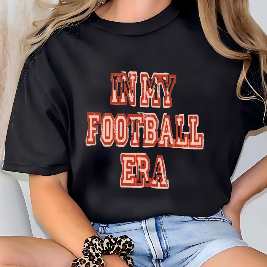 In My Football Era: Vintage-inspired Football Sweatshirt For Women, Varsity Style Football Crewneck Sweatshirt, Gift For Her T-shirt