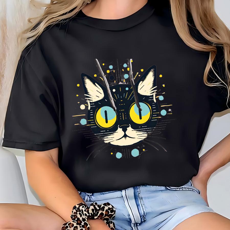 Crazy Cat Hoodie. Cat Gift. Cat Lover Gift. Halloween Cat Hoodie. Spooky Season Gift. M Hoodie. Halloween Gift. Halloween Hoodie T-shirt