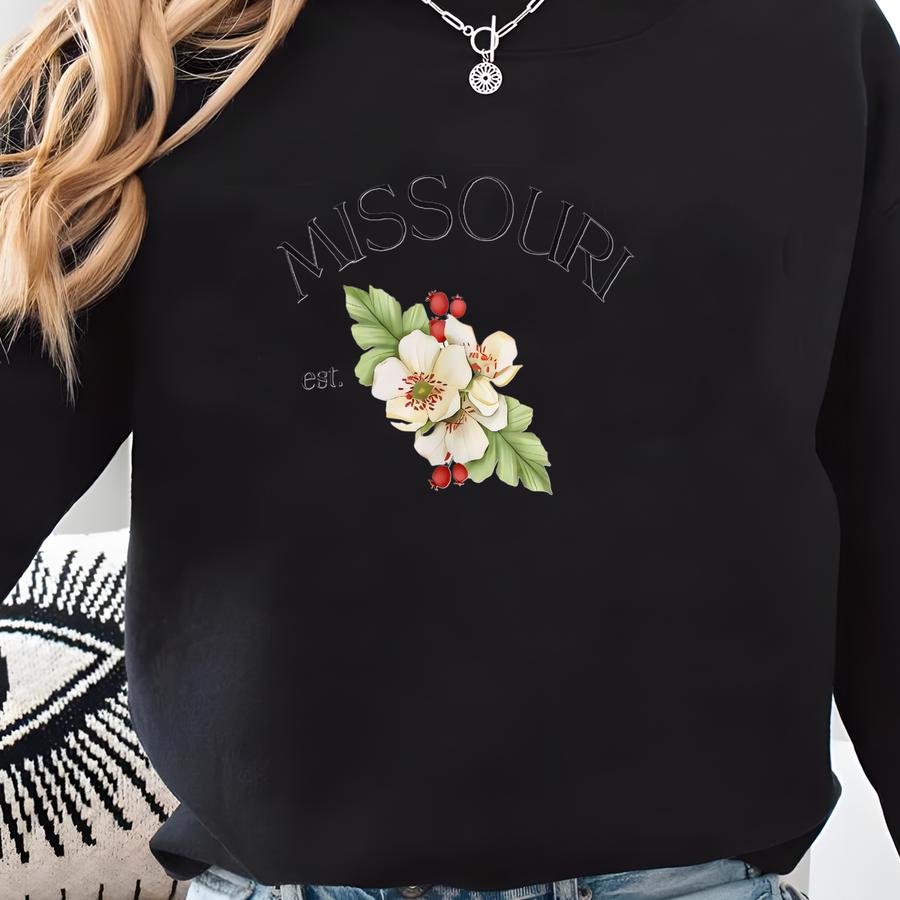 Missouri State Flower Crewneck Sweatshirt Sweatshirt