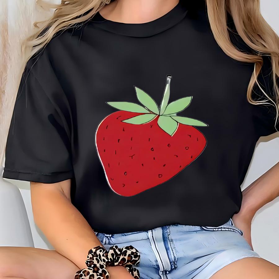 Strawberry Cute Sweatshirt, Unisex Heavy Blend™ Crewneck Sweatshirt, Berry Crewneck, Strawberry Pullover, Fruit Sweatshirt, Summer Vibe T-shirt