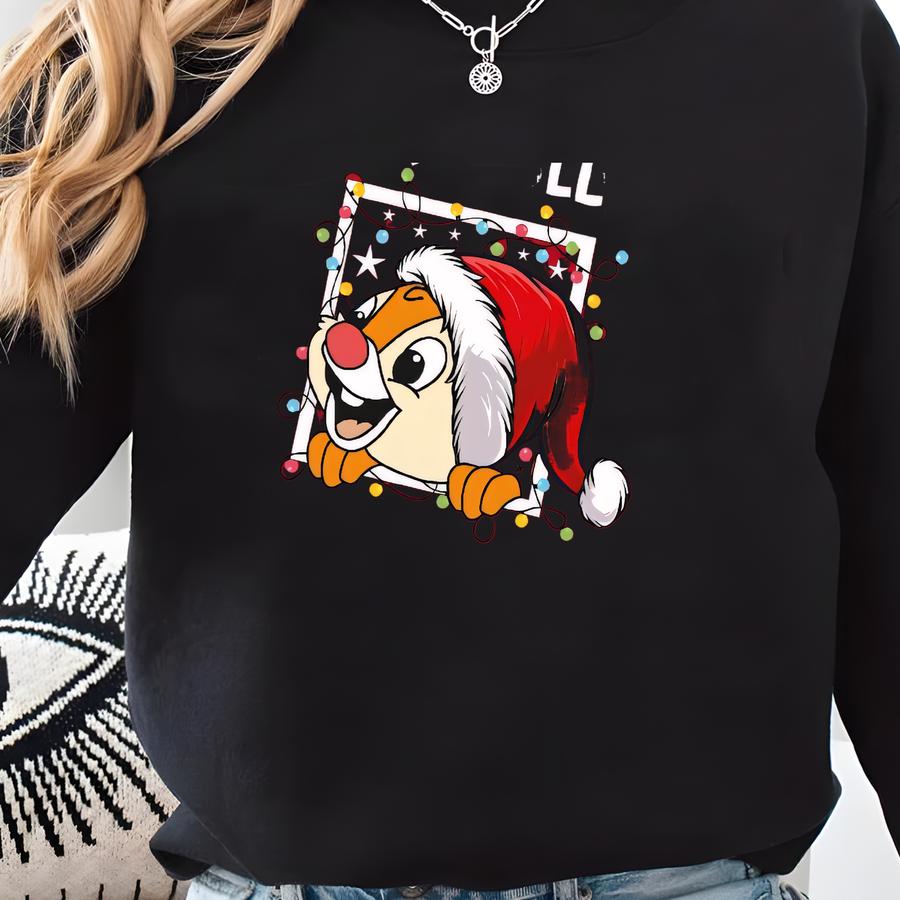 Chip Dale Double Trouble Christmas Shirt, Christmas Family Vacation T-shirt, Chipmunks Gifts, Christmas Tree Farm Sweatshirt