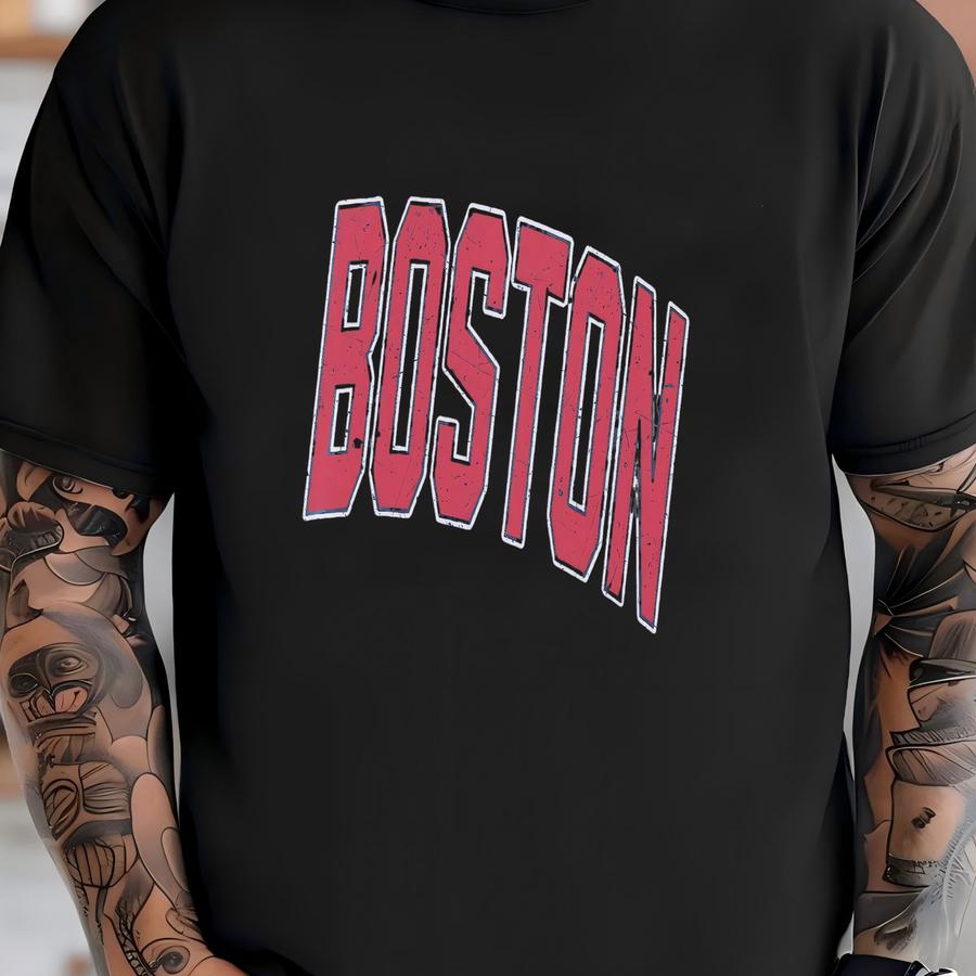 Boston ® Faded Vintage Aesthetic Sweatshirt Boston Crewneck Boston Massachusetts Premium Quality Unisex Sweatshirt T-shirt