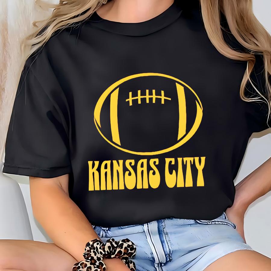 Kansas City Football Tshirt Sweatshirt, Red Gold Kingdom Shirt, Vintage Kansas City, Sunday Football, Super Bowl Winners, Kc Football Shirt T-shirt