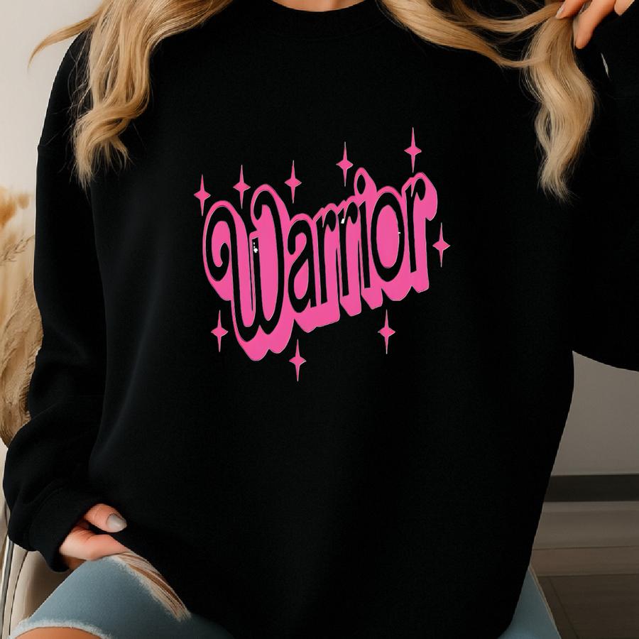 Warrior Shirt, Breast Cancer Shirt, Cancer Awareness T-shirt, Cancer Warrior Shirt, Motivational Shirt, Girl B Doll Sweatshirt