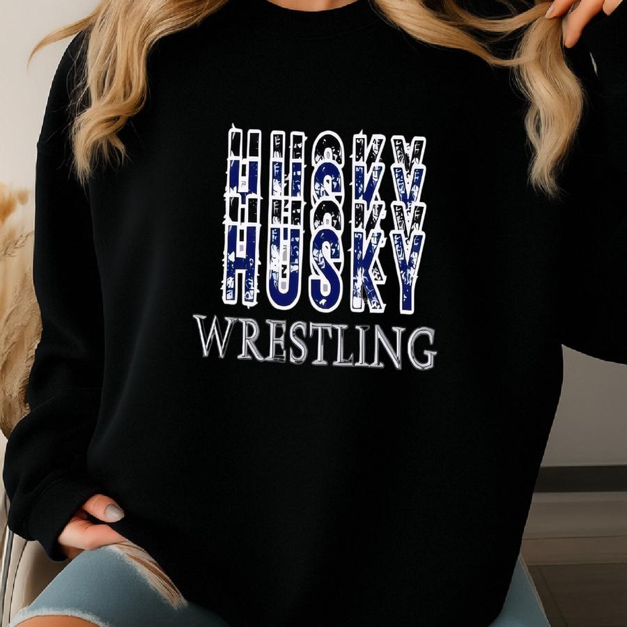 Edmond North Husky Wrestling Stacked Tshirt Sweatshirt Edmond North Husky Wrestling Stacked Tshirt Sweatshirt