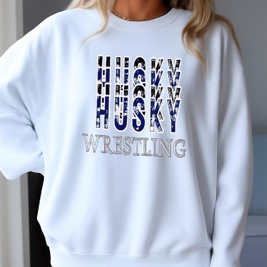 Edmond North Husky Wrestling Stacked Tshirt Sweatshirt Edmond North Husky Wrestling Stacked Tshirt Sweatshirt