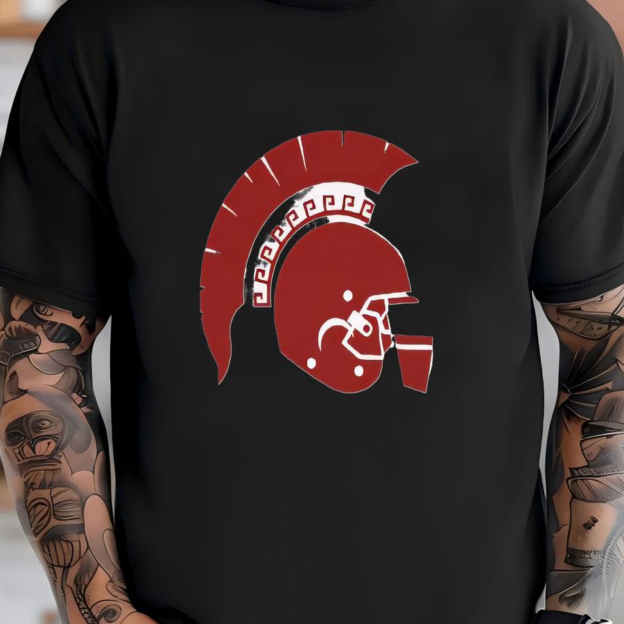 Trojan Football Helmet - Champion Premium Sweatshirt T-shirt