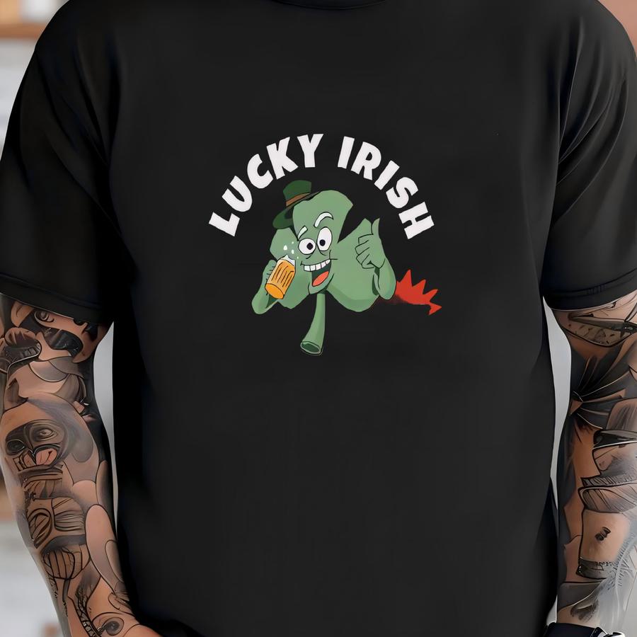 Lucky Irish Bastard - Champion Premium Hoodie T-shirt