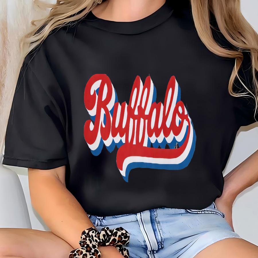 Buffalo Jean Jacket, Retro Buffalo Jacket, Buffalo Jacket, Buffalo Apparel, Gift For Her, Buffalo Football Jacket, Pearl Jean Jacket T-shirt