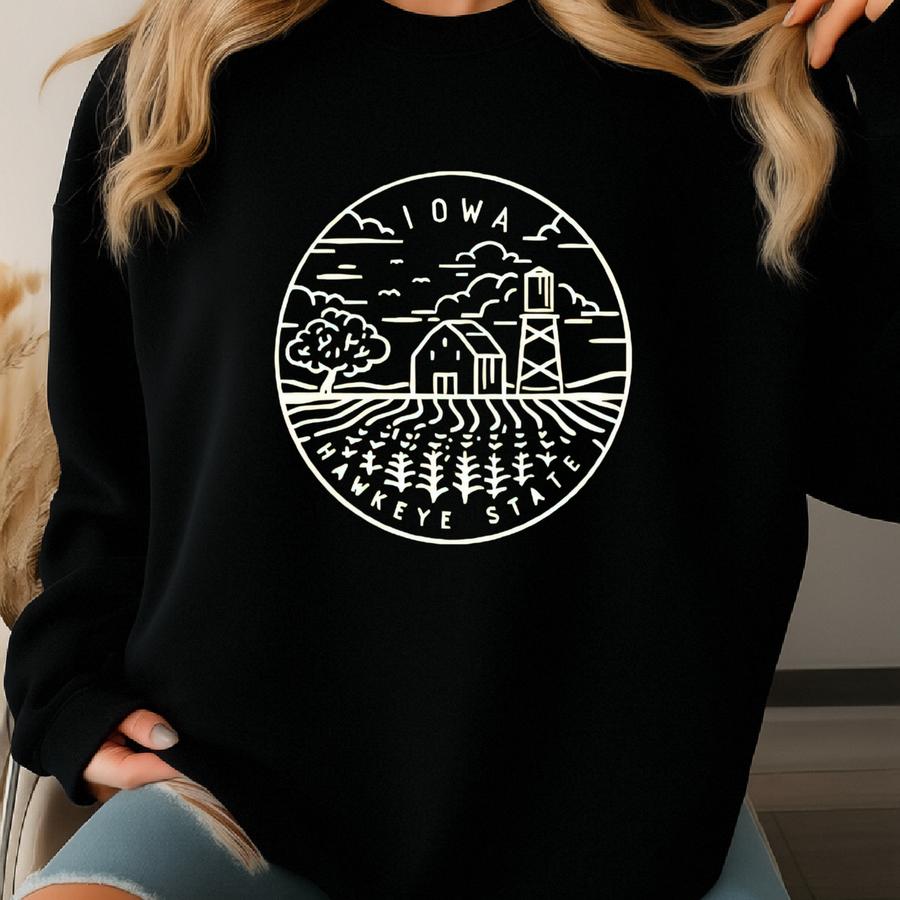 Iowa State Shirt, Iowa Sweatshirt, Iowa Lover Shirt, Iowa Souvenir, Iowa Travel Shirt, Iowa Birthday Shirt, Iowa Gift, Iowa Home State Shirt Sweatshirt