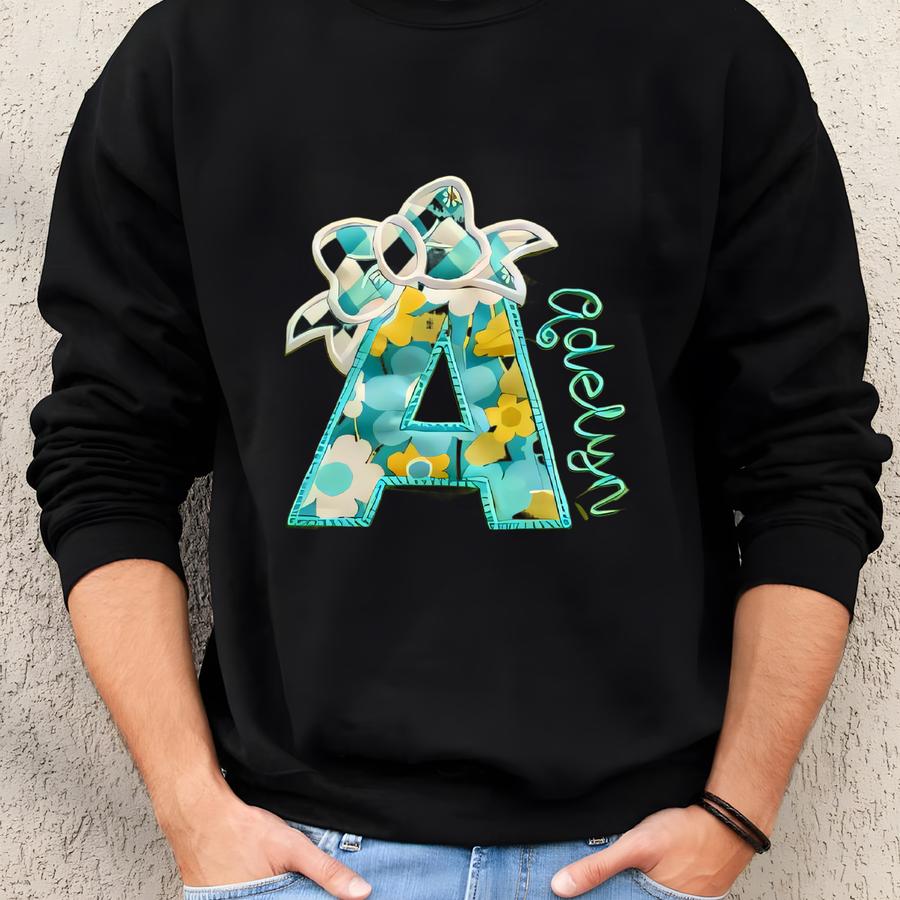 Personalized Kids Apron, Initial, Chef Baking Gift Sweatshirt Personalized Kids Apron, Initial, Chef Baking Gift Sweatshirt