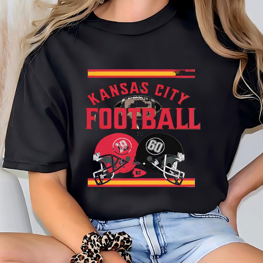 Vintage Kansas City Football Sweatshirt, Classic Style Kansas City Football Sweater, Kansas City Football Crewneck, Kansas City Gift For Her T-shirt
