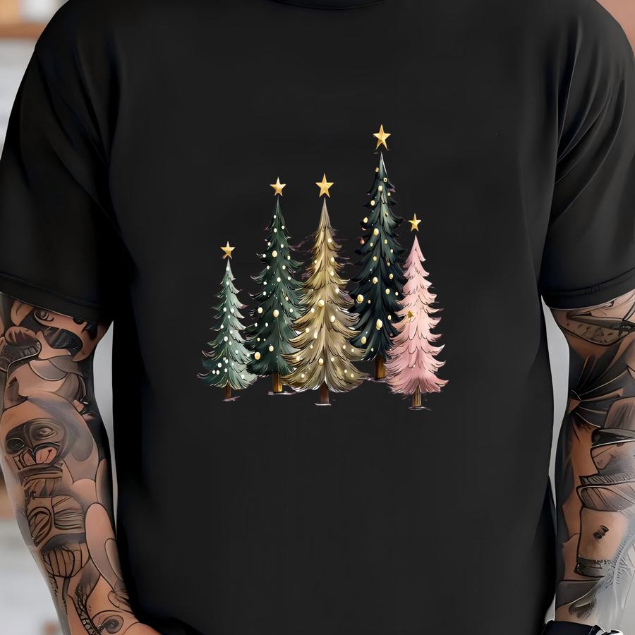 Christmas Trees Sweatshirt: Gildan Heavy Blend Crewneck T-shirt
