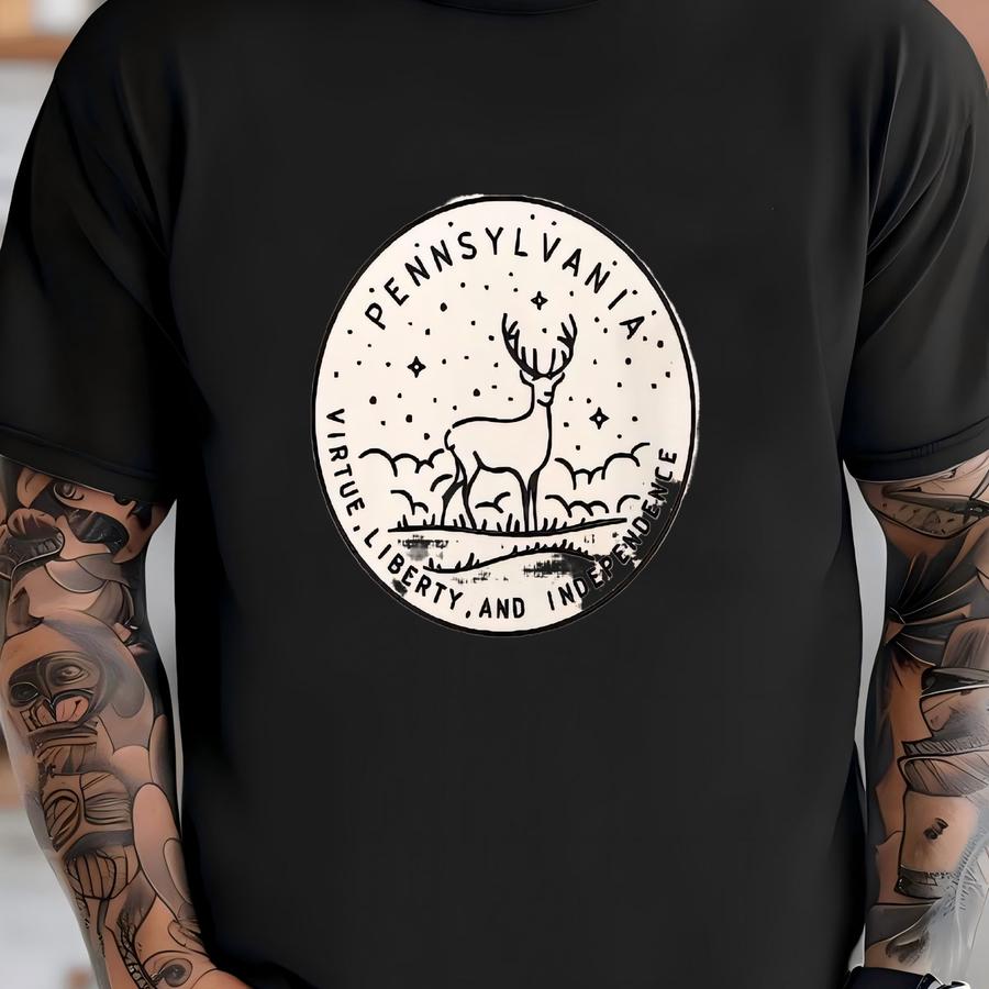 Pennsylvania Shirt: Souvenir Graphic Tee - Enoch Design T-shirt