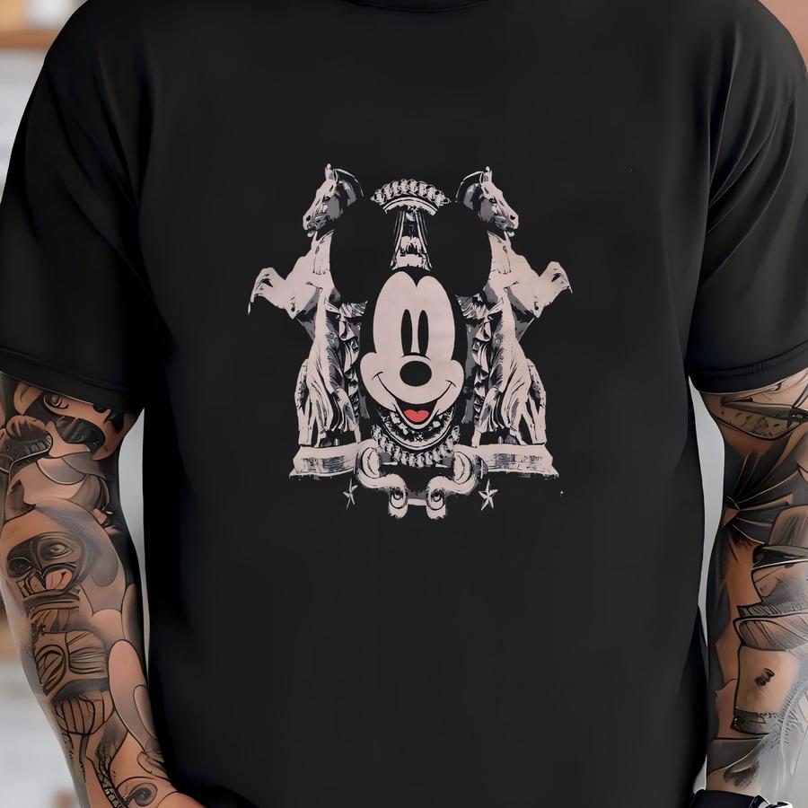 Mouse Raglan Sweatshirt Medium Vintage Sweater Jumper Crewneck Black Size M T-shirt