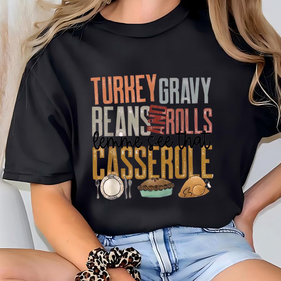 Thanksgiving Casserole Hoodie: Fall Apparel T-shirt