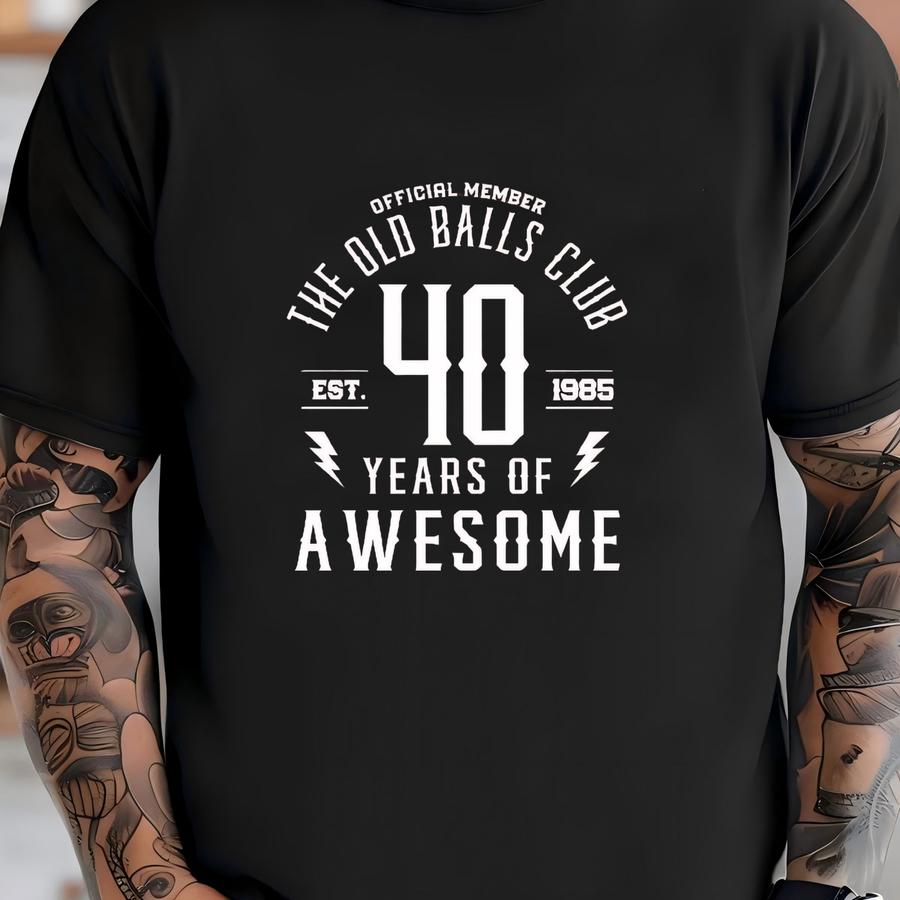 Old Balls Club Sweatshirt: Funny Birthday Milestone Gift T-shirt