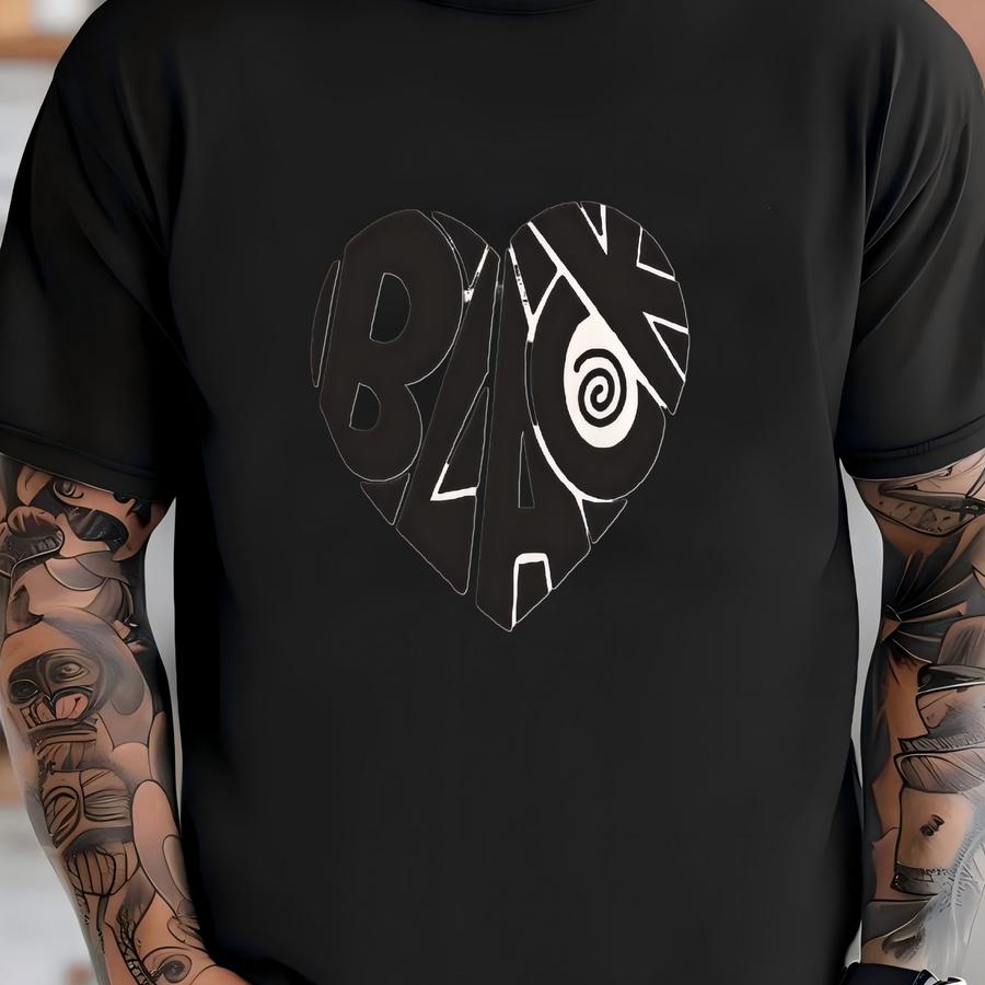 Blm Heart-shaped Text Hoodie,  T-shirt