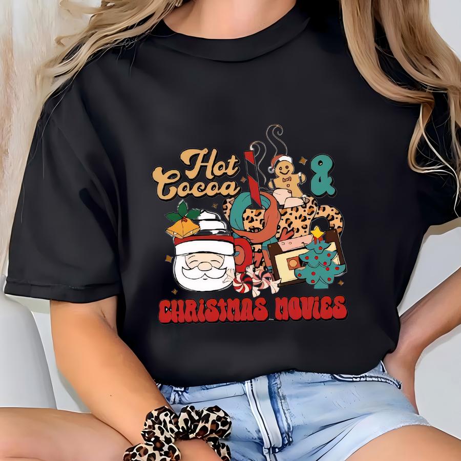 Christmas Movies Sweatshirt, Holiday Spirit Shirt, Funny Xmas Gift, Cute Christmas Sweater, Xmas Sweatshirt, Winter Shirt, Holiday Apparel T-shirt