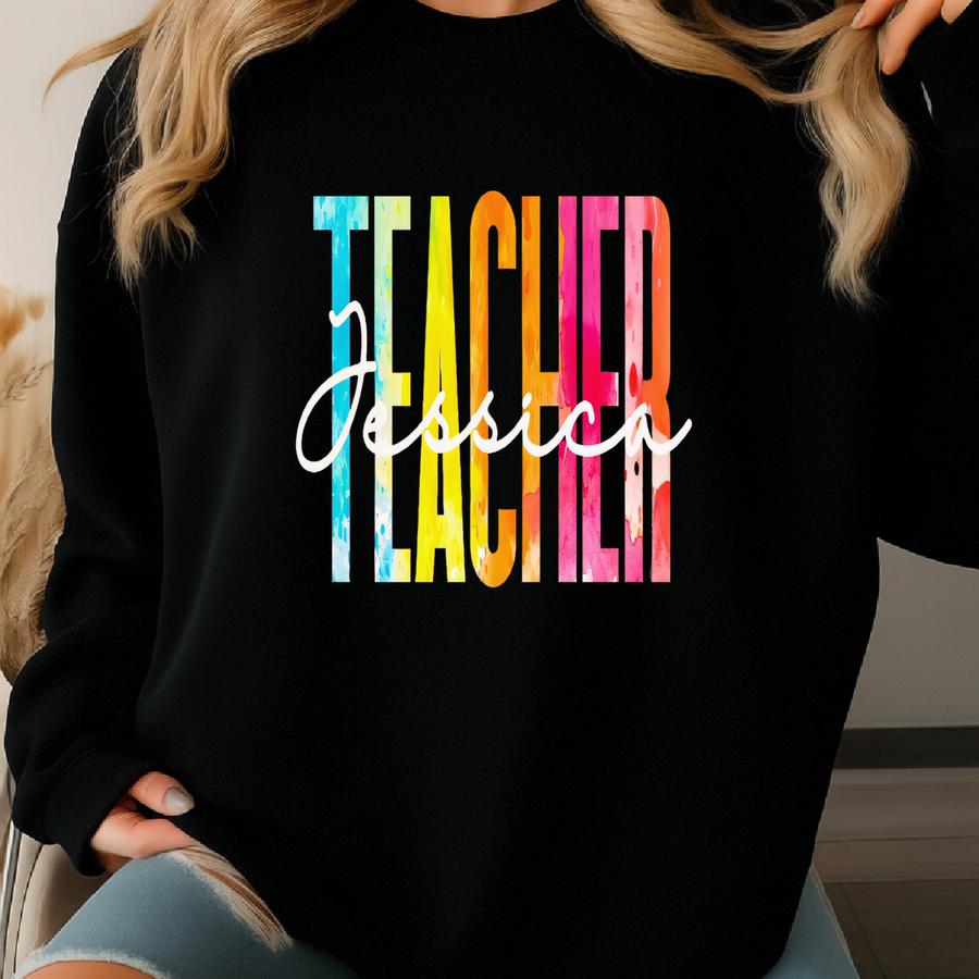 Custom Teacher Shirt, Sweatshirt, Hoodie, Long Sve, Gift, Personalized Elementary School Teacher Graduation Appreciation Sweatshirt