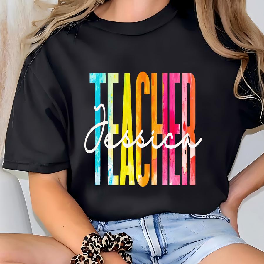 Custom Teacher Shirt, Sweatshirt, Hoodie, Long Sve, Gift, Personalized Elementary School Teacher Graduation Appreciation T-shirt