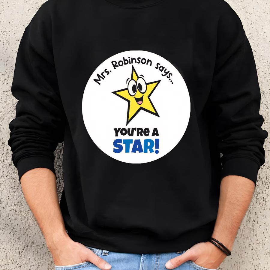 Teacher Stickers, Good Work Stickers, Planet, Star, Sun, Personalized Teacher Stickers, Space Stickers, Great Work Stickers, Teacher Gift Sweatshirt