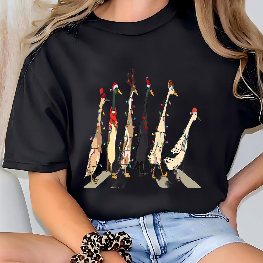 Christmas Duck Sweatshirt,duck Christmas Sweater,merry Duckmas,christmas Gifts,santa Duck Sweatshirt,women Duck Sweatshirt,animal Sweatshirt T-shirt