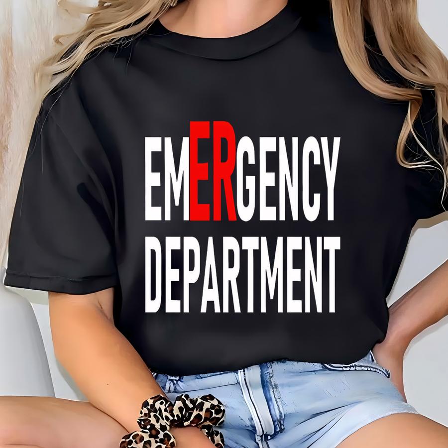 Emergency Department Sweatshirt, Er Nurse Sweater, Emergency Nurse Hoodie, Er Tech Sweatshirt, Future Nurse Gift, Er Team Sweatshirt T-shirt