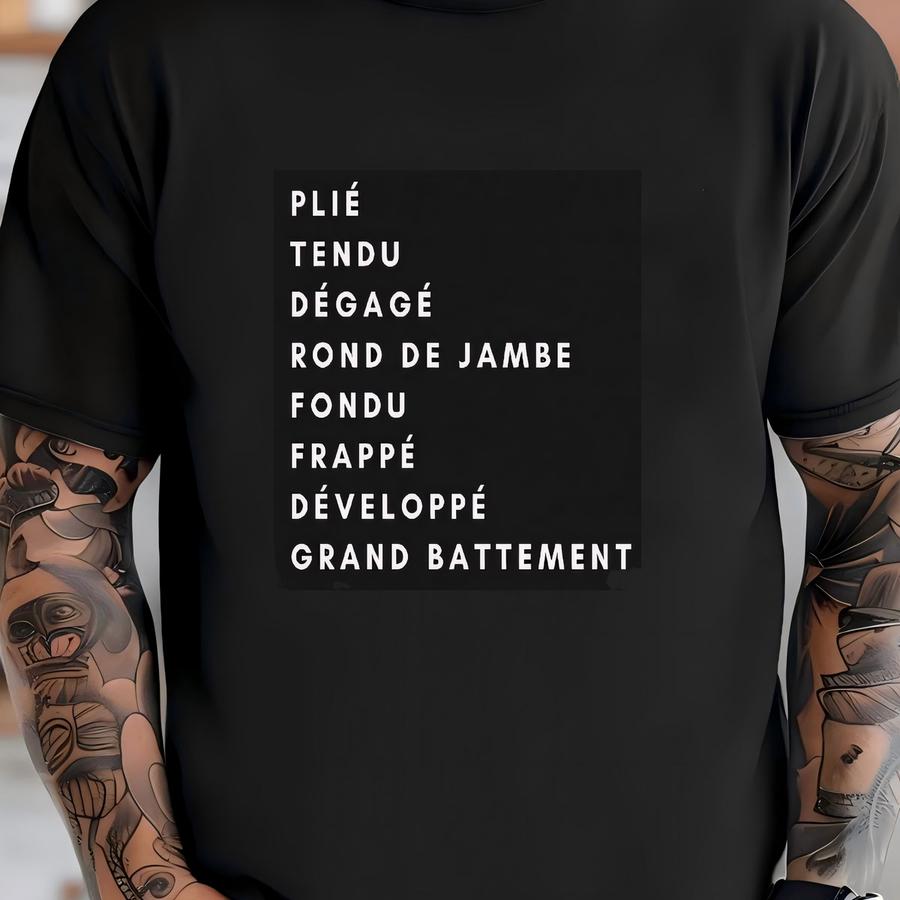 Kids Ballet Sweatshirt Barre Terminology Gift For Dancers T-shirt