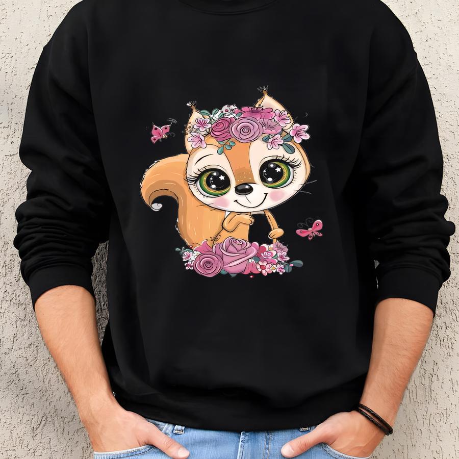 Squirrel Kids Pillowcase - Cute Squirrel Personalized Pillowcase Kids Personalized Pillow Squirrel Pillowcase Little Squirrel Pillowcase Sweatshirt