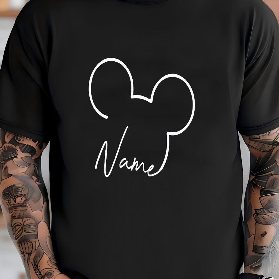 Personalized Land Shirt, Customize Trip Hoodie, Mouse With Name, Mouse With Name, Gift For Woman, Shirt T-shirt