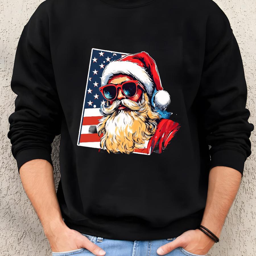 T-shirt For Christmas Santa Claus Tee Utah Xmas T Shirt Usa Christmas Shirts Xmas Gifts Ideas Xmas Shirt Funny Merry Christmas Shirt Sweatshirt