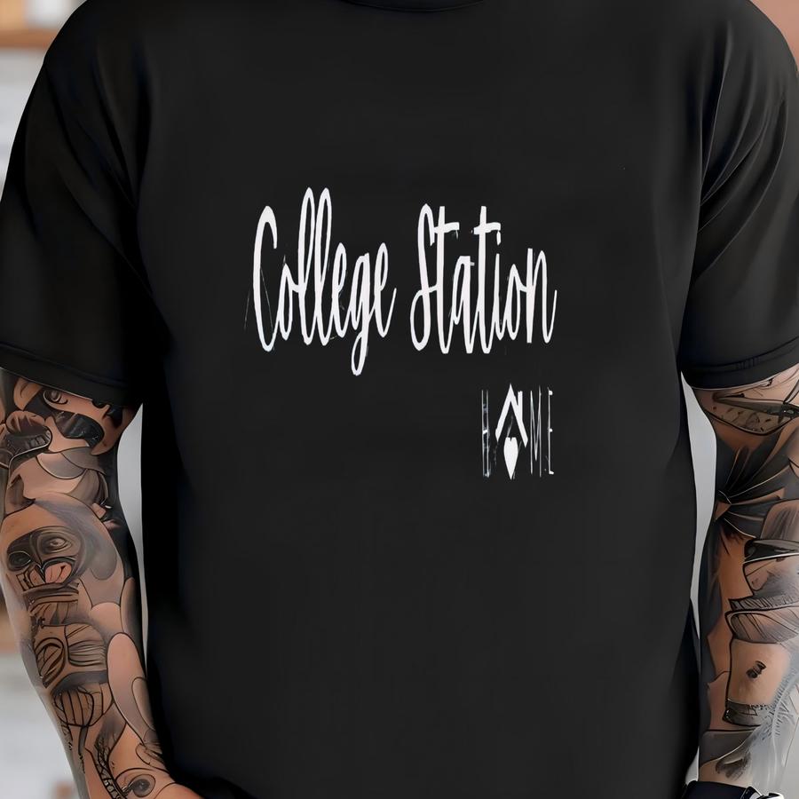 College Station Is Home Dark Heather Sweatshirt, Realtor Sweatshirt, Home Sweatshirt, Texas Gift, Client Gift Sweatshirt, Fall Sweatshirt T-shirt